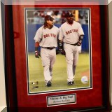 C50. Framed photo of Manny Ramirez and David Ortiz. 